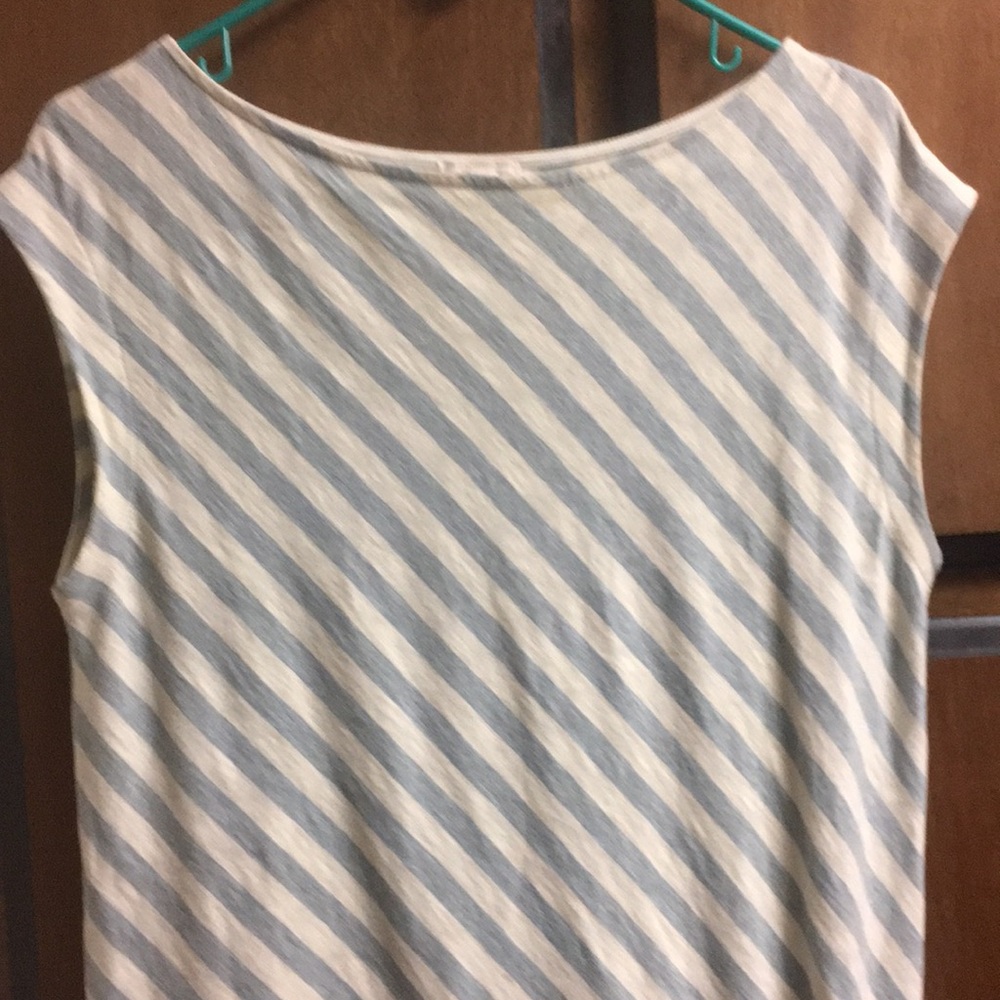 GAP long dress blue & cream